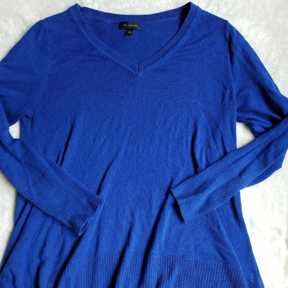The Limited Cobalt Blue Swing Sweater, M, LIKE NEW